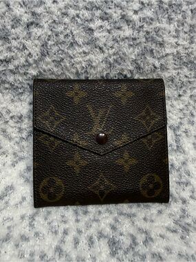 Louis Vuitton Monogram Canvas Brown Envelope Wallet